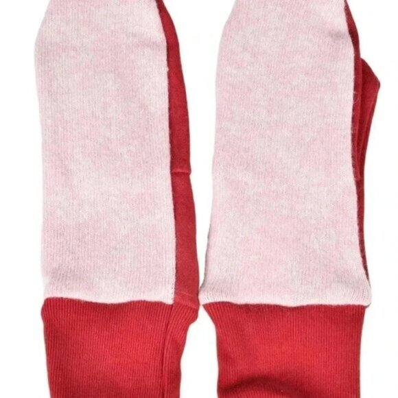 Handmade NWT Redwood Classics Wool Cotton Red Pink Winter Mittens Gloves‎ - Picture 2 of 3